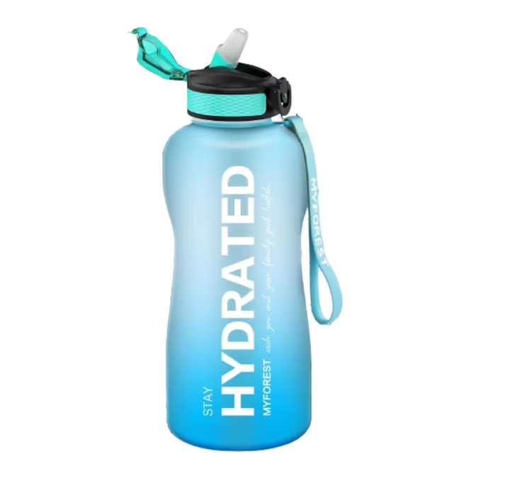 Sticla de apa pentru sport MyForest, silicon, albastru, 2,2 L