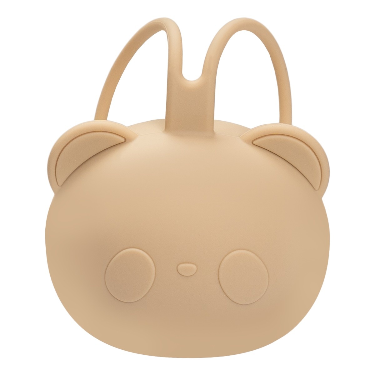 Suport pentru suzeta din silicon, AppeKids, The Little Bear - Bubble Beige