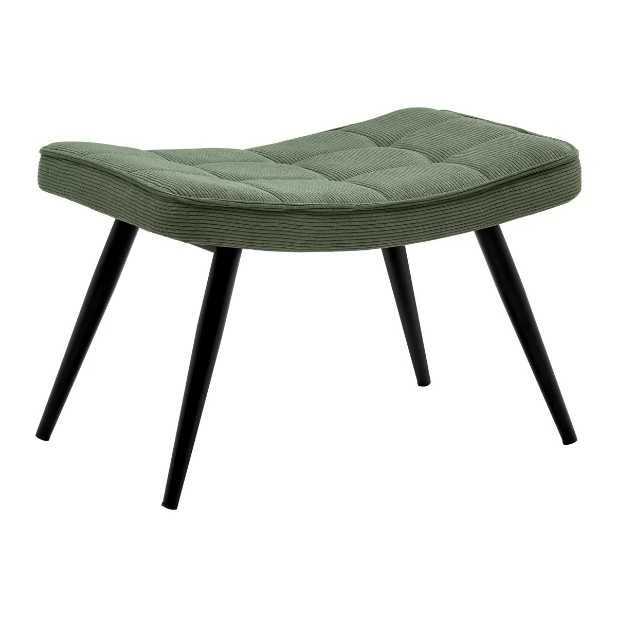 Taburet / suport pentru fotoliu Gunvor, verde, 59,5/39/40 cm