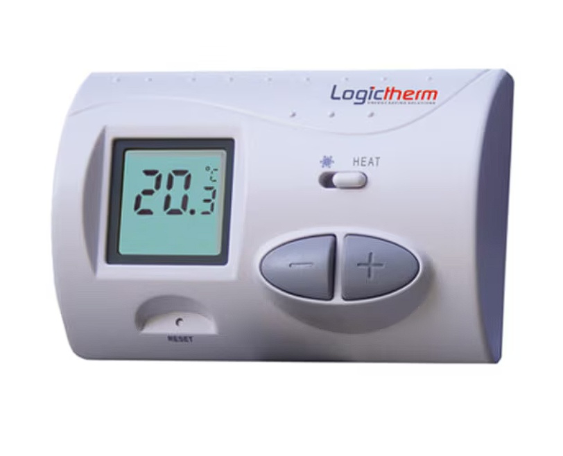 Termostat de ambient cu fir pentru centrala Logictherm C3, digital, afisaj LCD, Resigilat, Grad A