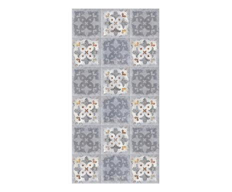 Traversa Margot, textil, gri/alb, 50 x 300 cm