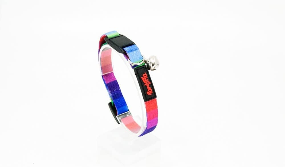 Zgarda pentru pisici Astorpet, poliester/metal, multicolor, 20-30 cm