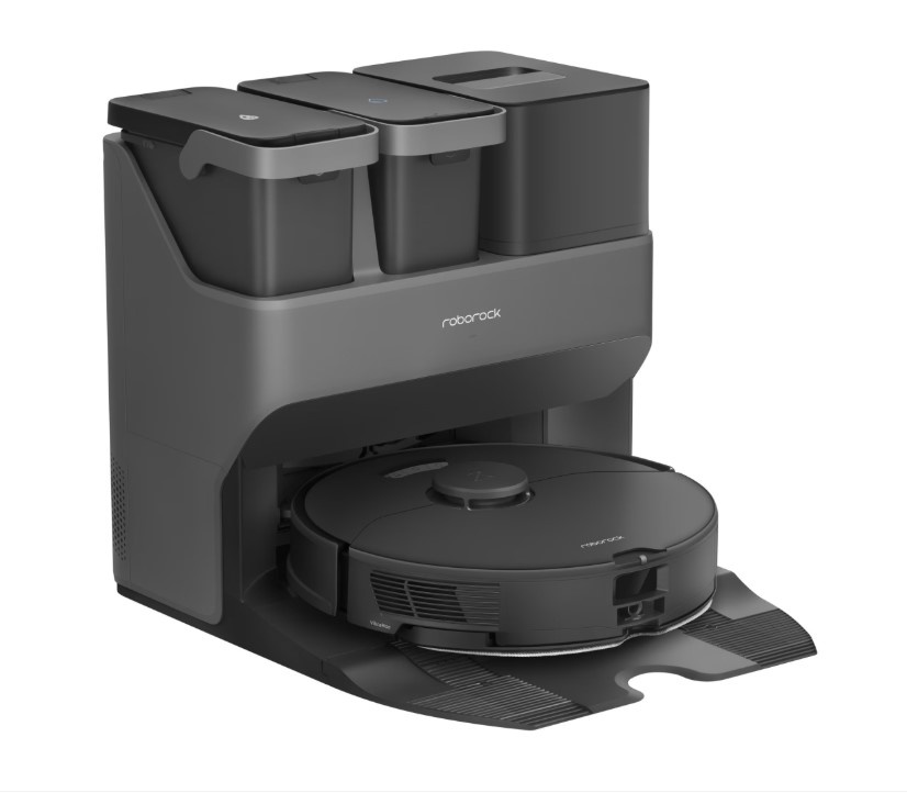 Aspirator Roborock S7 Max Ultra cu statie de incarcare 5100 pa, auto-curatare mop, recipient praf 2.5 l, autocuratare inteligenta, incarcare rapida,
