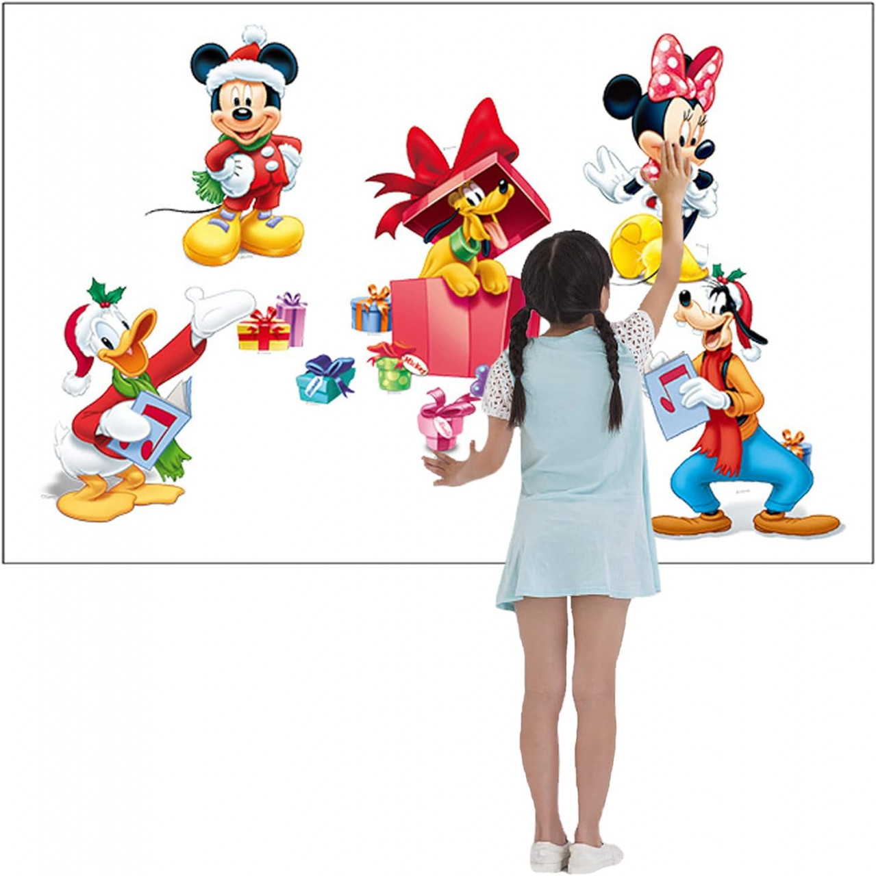 Autocolant de perete pentru copii Rzdqzy, hartie, multicolor, 60 x 30 cm