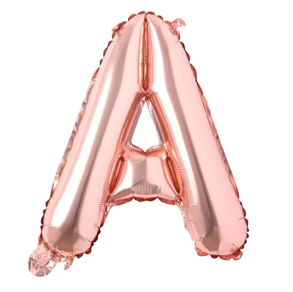 Balon aniversar Maxee, litera A, rose, 40 cm