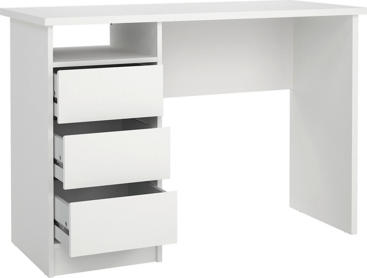 Birou Mid.You, 110/48,5/76 cm în alb