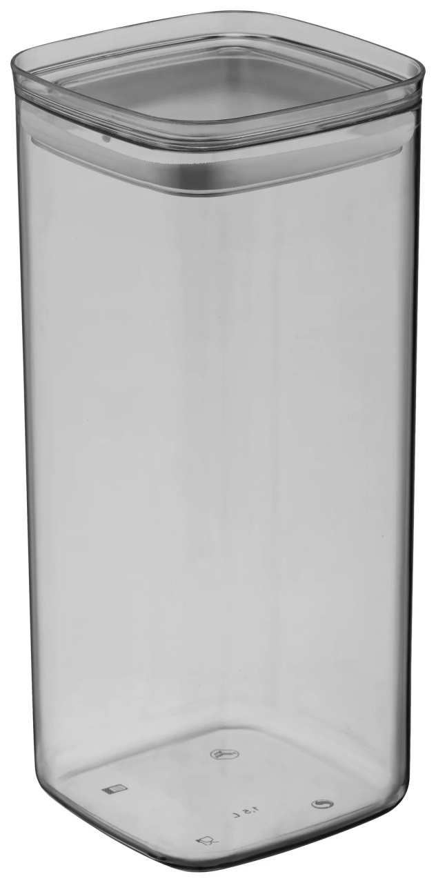 Borcan de depozitare Blacky din plastic aprox. 2,1 l