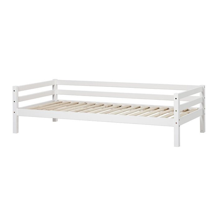 Cadru de pat, lemn masiv, alb, 56 x 98 x 208 cm chilipirul-zilei.ro/ imagine 2022