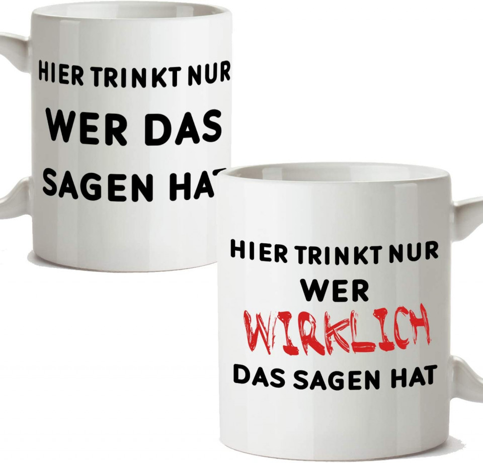Cana MUGFFINS, ceramica, alb/negru/rosu, 350 ml, 10 x 8 cm