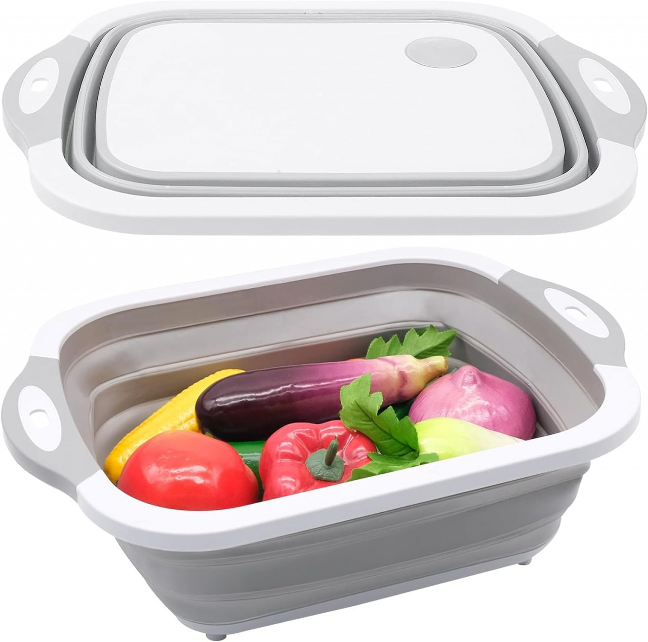 Caserola pliabila/tocator pentru camping Yhskjcd, polipropilena, 38,5 x 11,5 cm