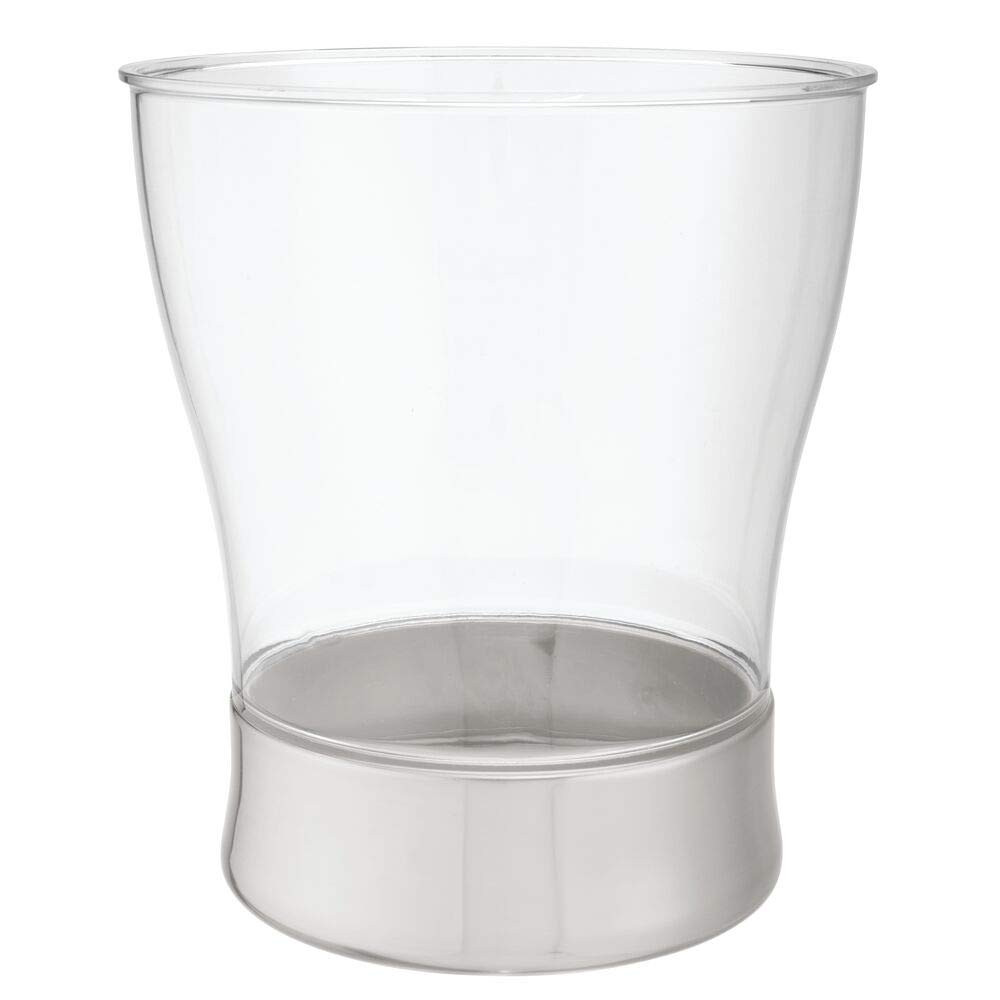Cos de gunoi mDesign, plastic, trasnparent, 2.5 l