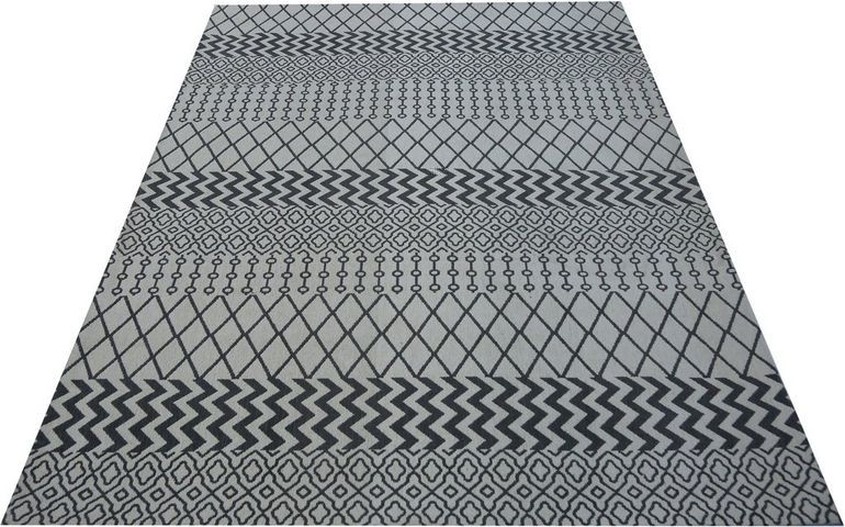 Covor Andas, textil, negru/gri, 240 x 340 cm