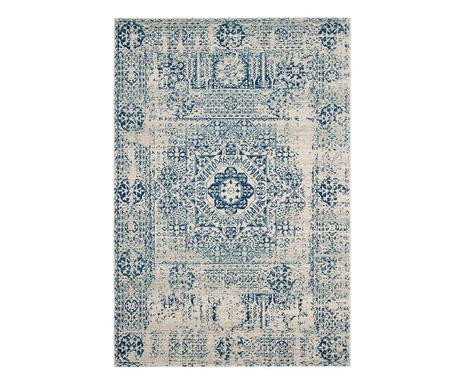 Poza Covor Carine, textil, fildes/albastru, 122 x 183 cm