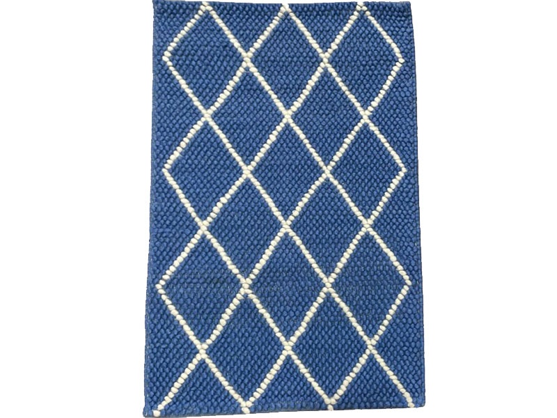 Covor My Home, lana, albastru, 120 x 180 cm