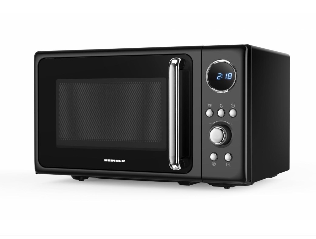 Cuptor cu microunde Heinner HMW-MD20DRBK, capacitate 20L, control digital, 800W