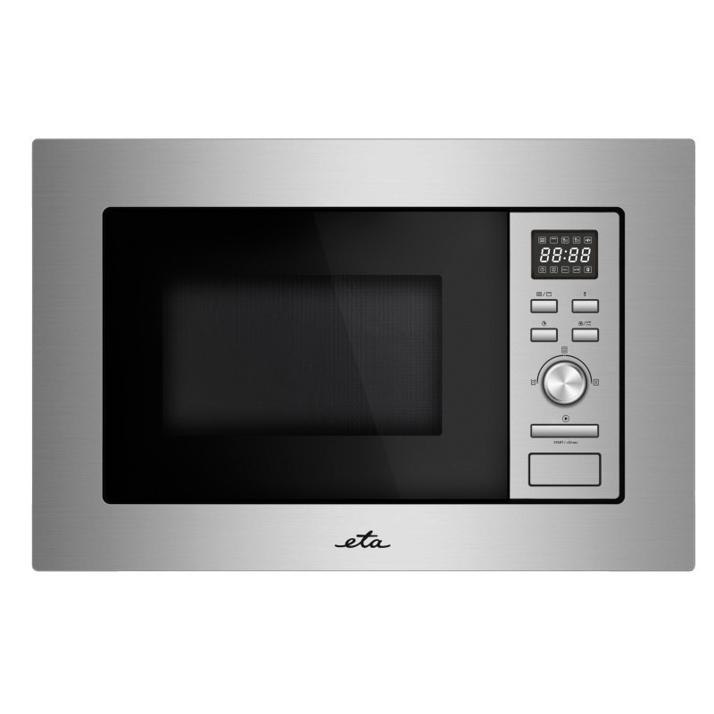 Cuptor cu microunde incorporabil ETA 479990000, 1000 W + 800 W, 8 programe, otel inoxidabil
