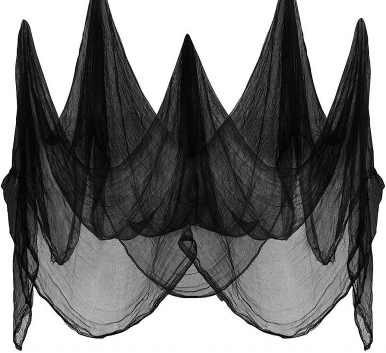Decoratiune de Halloween Puoxbim , bumbac, negru, 3 x 2 m