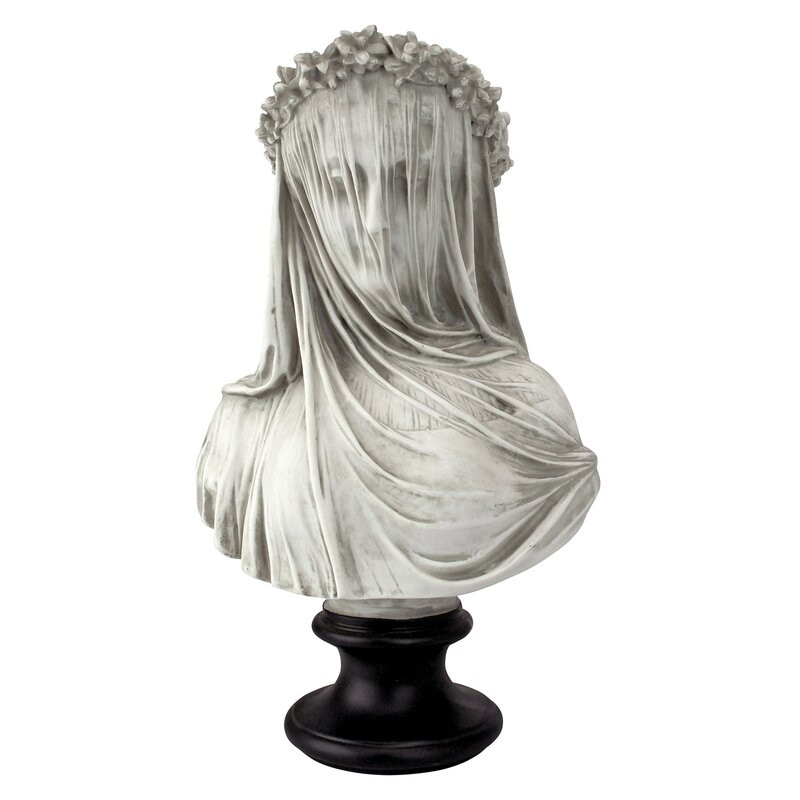Figurina Design Toscano, rasina, alb, 36 x 23 x 15 cm chilipirul-zilei.ro