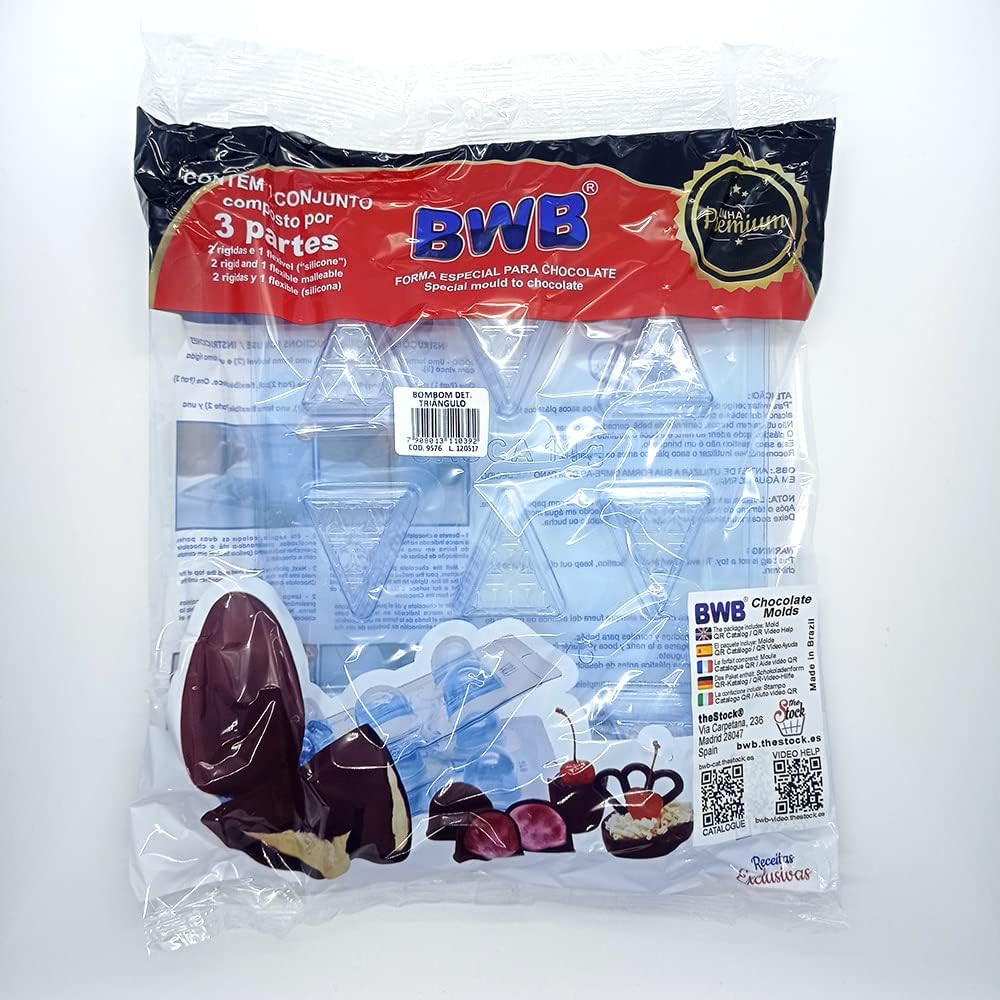 Poze Forma pentru ciocolata BWB 9576, silicon/plastic, transparent, 18,5 x 24 cm