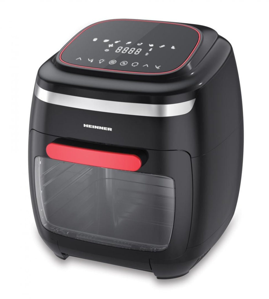 Friteuza cu aer cald (Air Fryer) Heinner Aifryer Crystal Clear HAF-B2000FB, gatire fara ulei, 2000W, capacitate cos 4.5L, capacitate cuptor 11L, 8