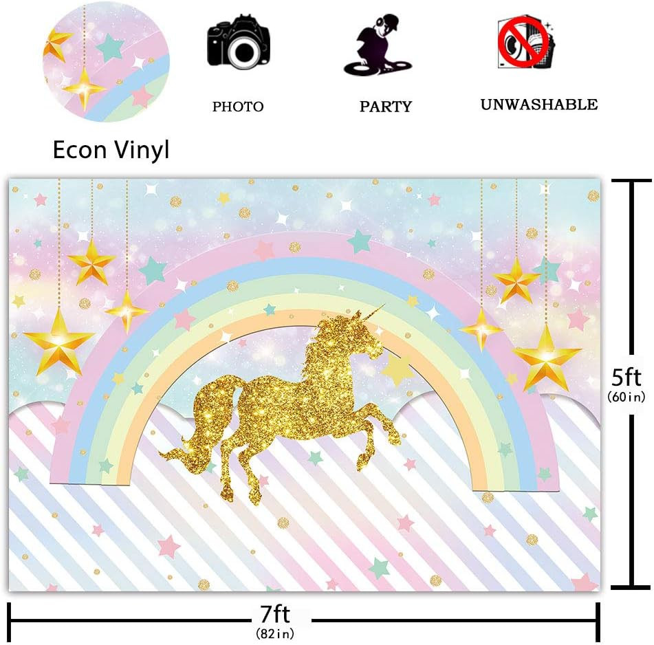 Poze Fundal foto Allenjoy, model unicorn, vinil, multicolor, 150 x 210 cm