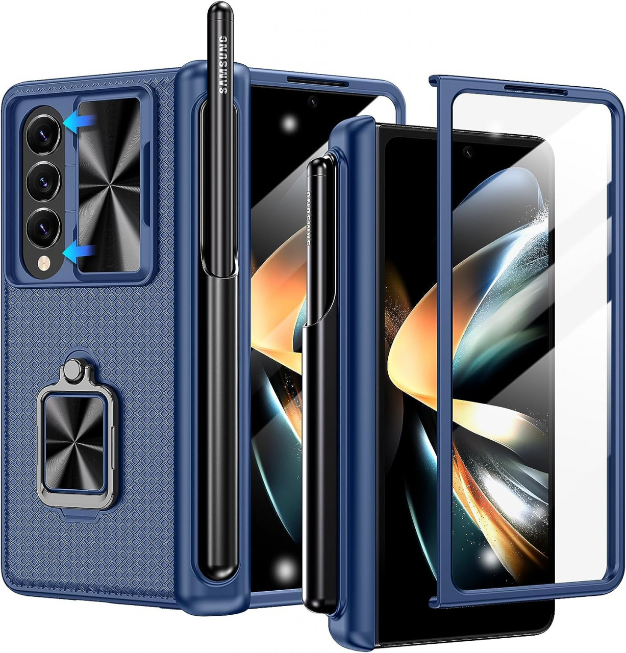 Husa de protectie compatibila cu iPhone 14 Pro MAX Doeshine, TPU, albastru inchis, 6,7 inchi