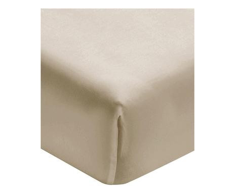Husa de saltea, bumbac/satin, bej, 160 x 190 cm 160