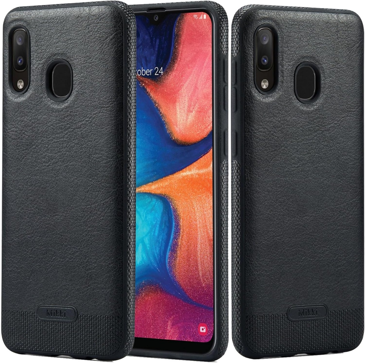 Husa slim pentru Husa Samsung Galaxy A30 Sibada, TPU/piele, negru, 6,4 inchi