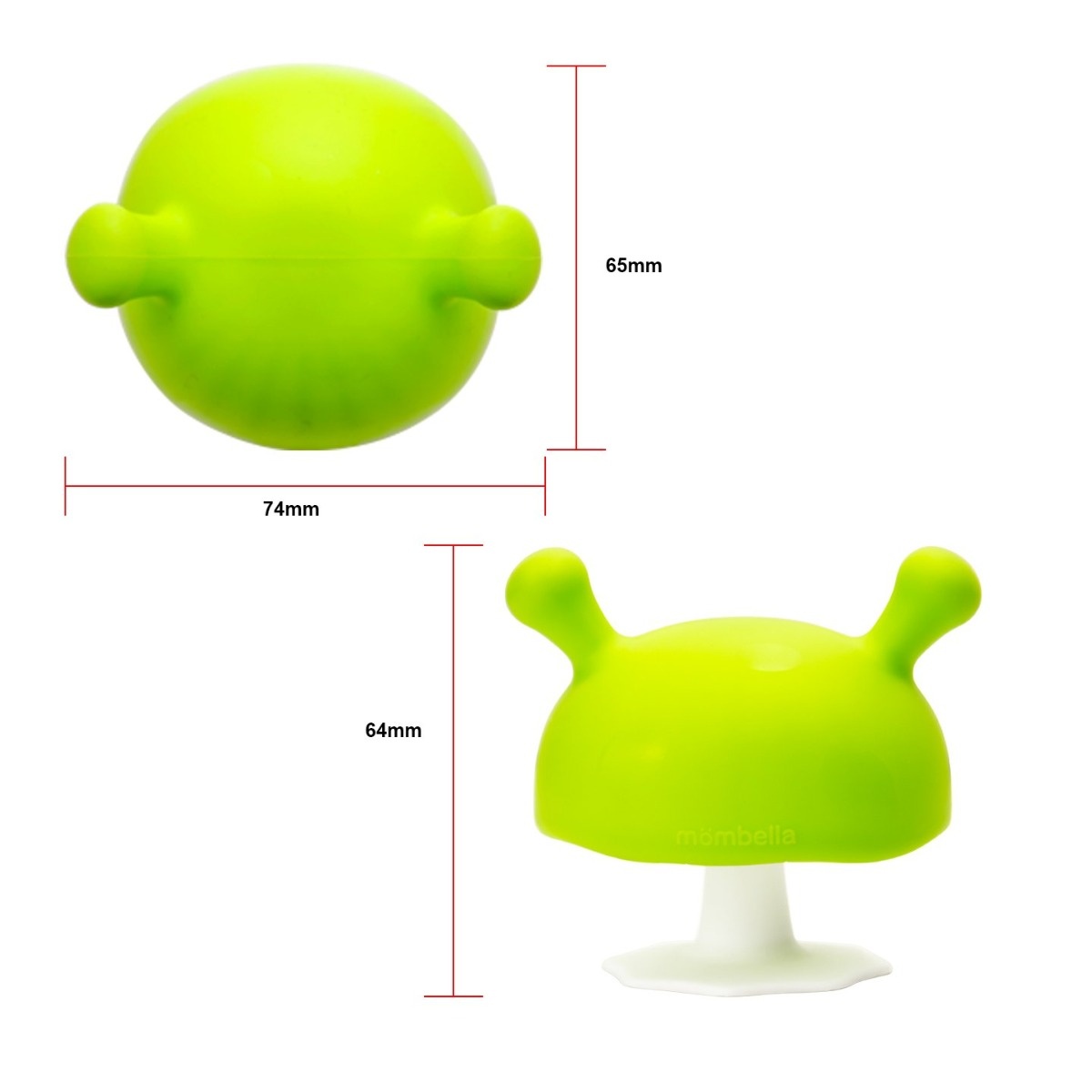 Inel Gingival Din Silicon, Mombella, Ciupercuta Verde