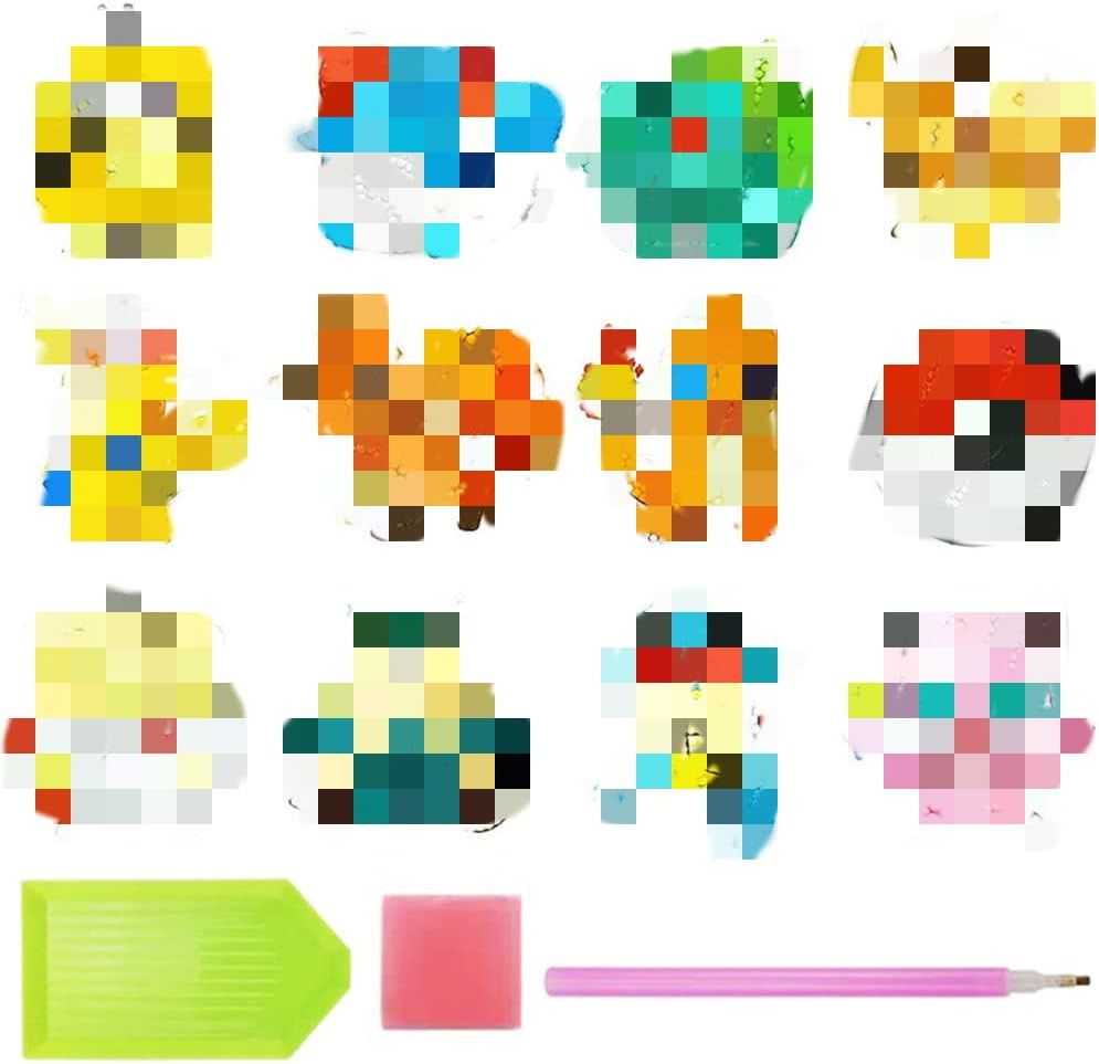 Kit autocolante de pictură cu diamante OYSJ, rasina/hartie, multicolor