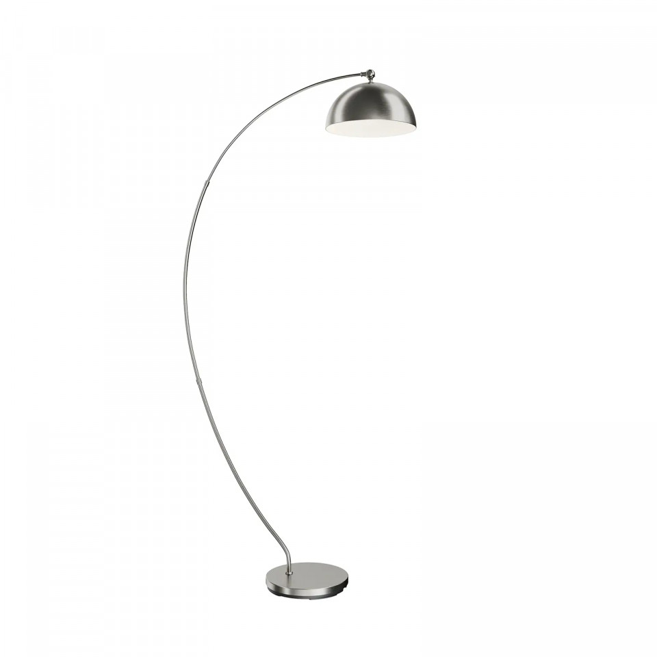 Lampadar Zara, LED, metal, argintiu, 100 x 183 cm 100% imagine 2022
