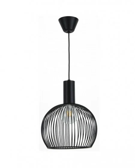 Lustra tip pendul Aver, metal, negru, 35 x 30 cm