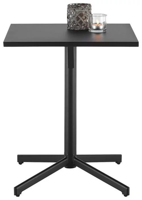 Masă de grădină metalică Katar, pliabila, 60/71/60 cm