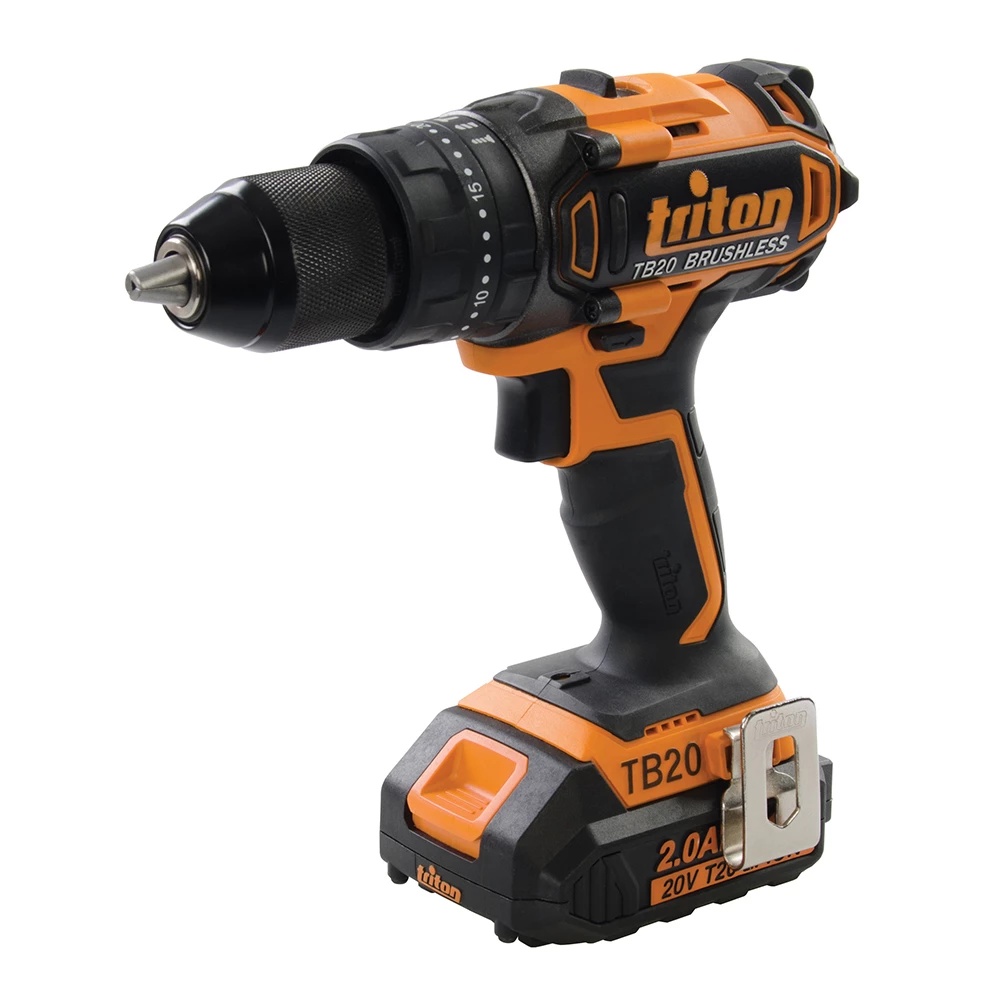 Masina de gaurit cu percutie Triton T20 20V, 2 acumulatori Li-ion