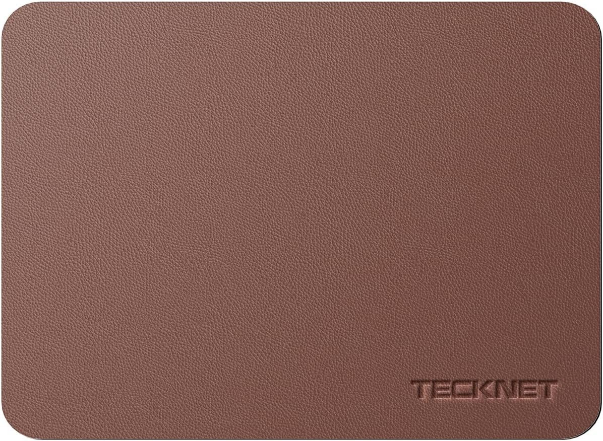Mouse pad Techken, piele PU, maro, 21 x 27 cm