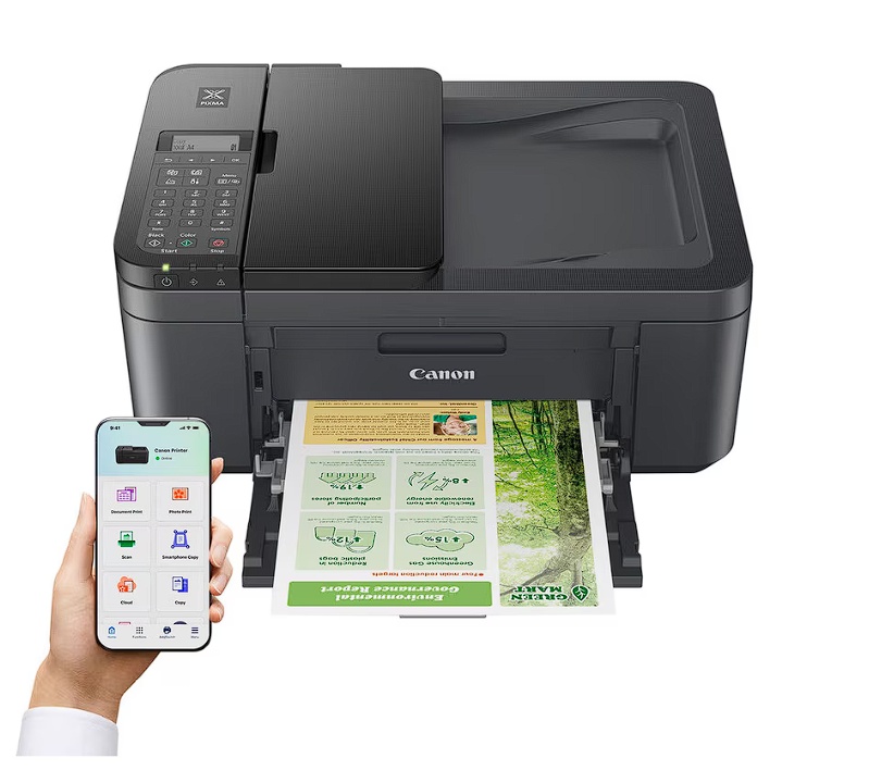 Multifunctional Inkjet color Canon PIXMA TR4755i A4, Duplex, ADF, WiFi, Fax, negru, Resigilat, Grad A