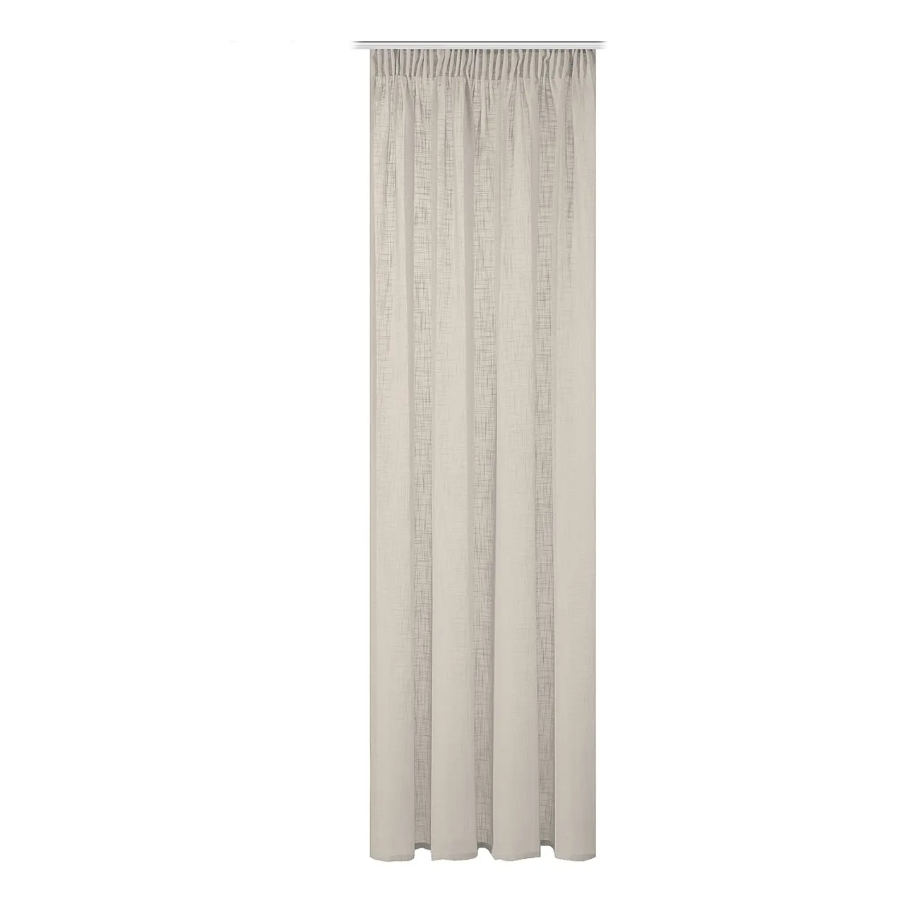 Perdea Softy, poliester, taupe, 140 x 225 cm