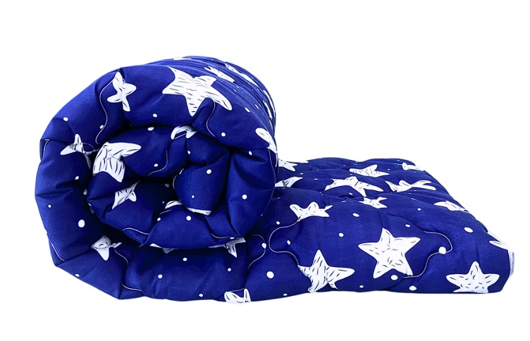 Pilota matlasata Luxury Galaxy Somnart, 140x200 cm, poliester, umplutura 150 g/mp, matlasare cu ata, nivel scazut de caldura, Resigilat, Grad A