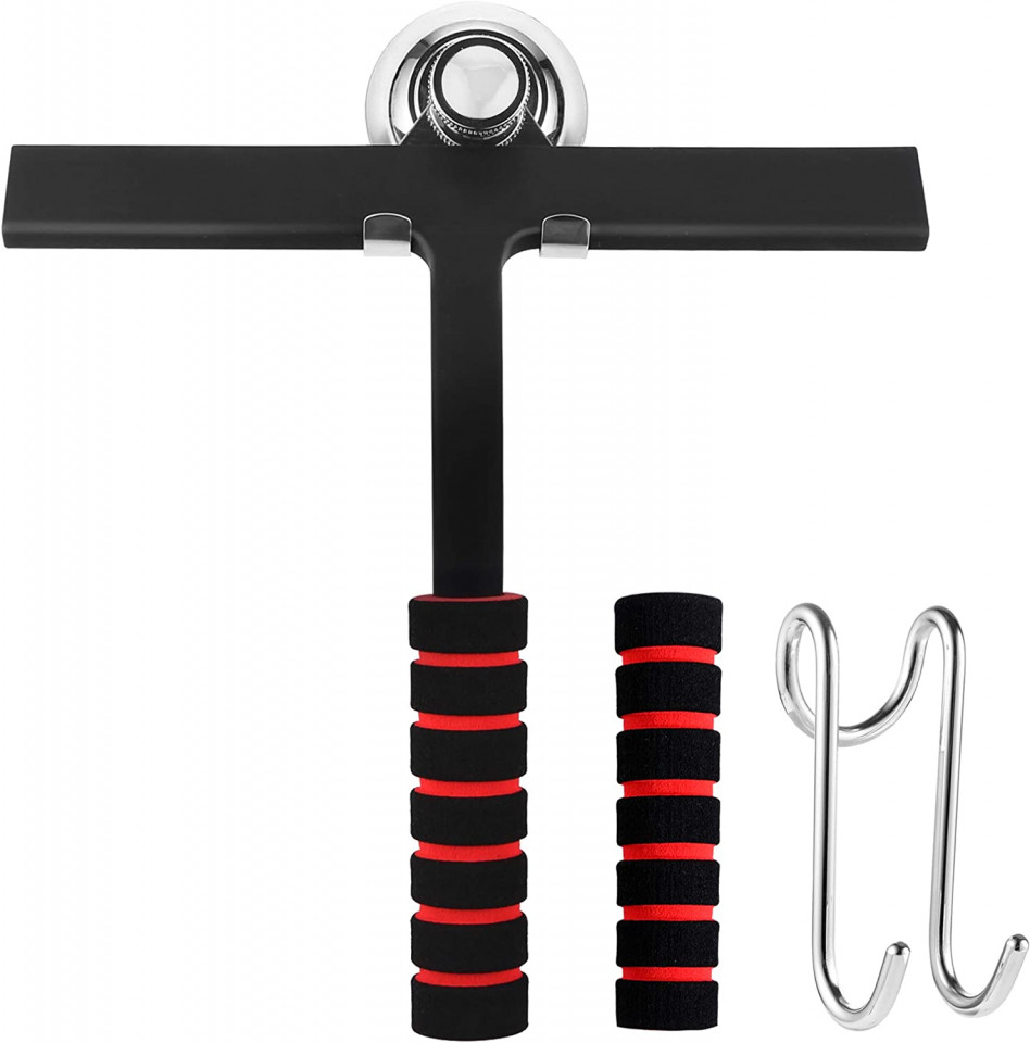 Racleta cu suport KEECOW, silicon, negru/rosu, 22,9 x 21,5 cm 215