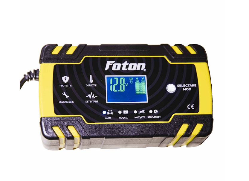 Redresor auto inteligent Foton RI-1224-8 , functie regenerare/desulfatare ,12V/8A , 24V/4A, Resigilat, Grad A
