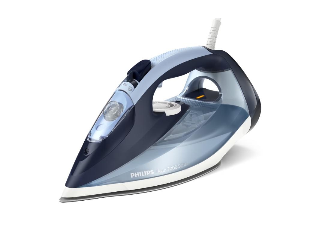 RESIGILAT – FIER DE CALCAT PHILIPS AZUR DST7020/20, Putere 2800W, Talpa SteamGlide Plus, Albastru