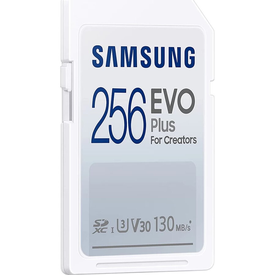 RESIGILAT Card SDXC Samsung EVO Plus for Creators R130, 256GB, UHS-I U3, Clasa 10