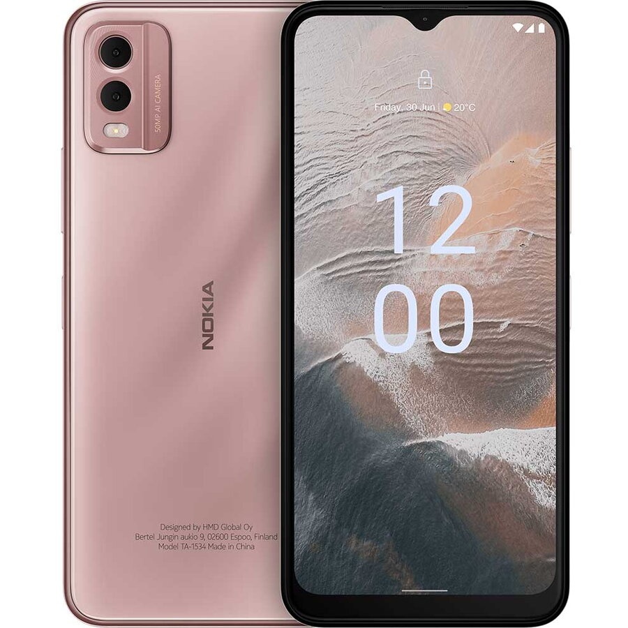 RESIGILAT Telefon mobil Nokia C32, Dual SIM, 64GB, 3GB RAM, Roz