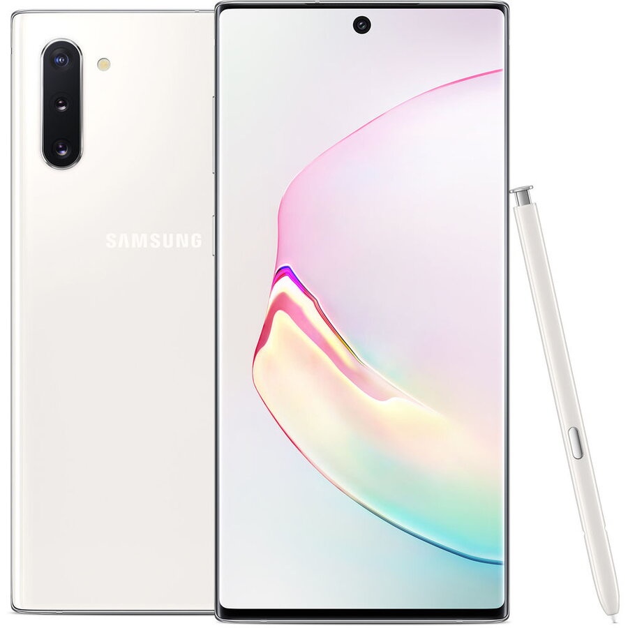 RESIGILAT Telefon mobil Samsung Galaxy Note 10, Dual SIM, 256GB, 8GB RAM, 4G, Alb