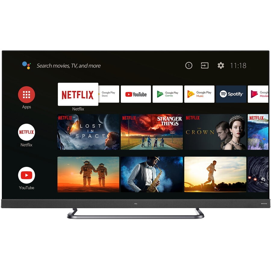 RESIGILAT Televizor LED Smart Android TCL 139 cm, 55EC780, 4K Ultra HD, Clasa A+, Negru
