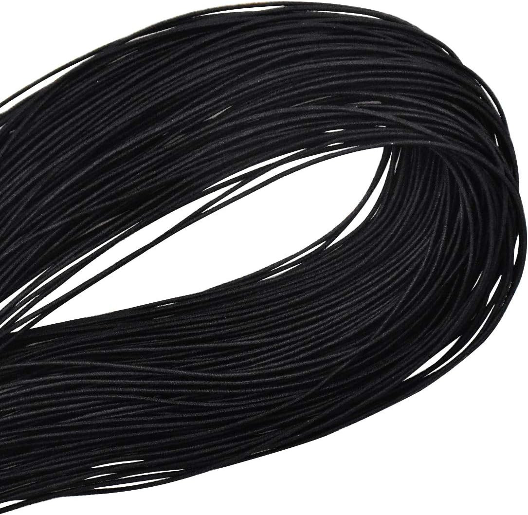 Rola de franghie elastica pentru mestesuguri Wangjiangda, polipropilena, negru, 100 m x 0,8 mm