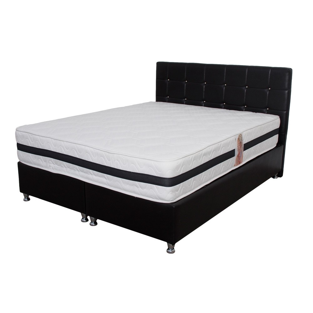 Saltea Super Lux Ortopedica Forte TULIP Saltsib, 160x200x30 cm, plasa de arcuri tip bonnel, banda spaceair, fermitate tare