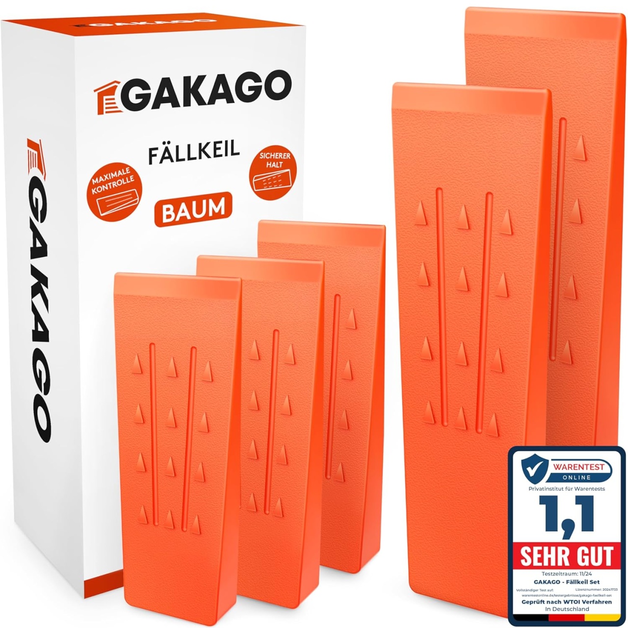 Set 5 Pene de Doborare Gakago, Plastic, Antiderapante