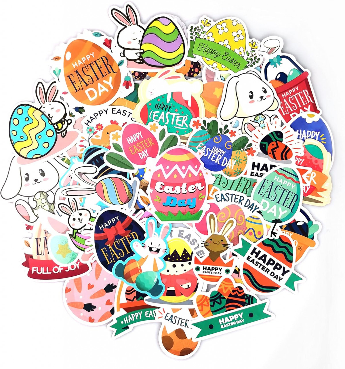 Set de 100 stickere pentru Paste Leesgel, PVC, multicolor