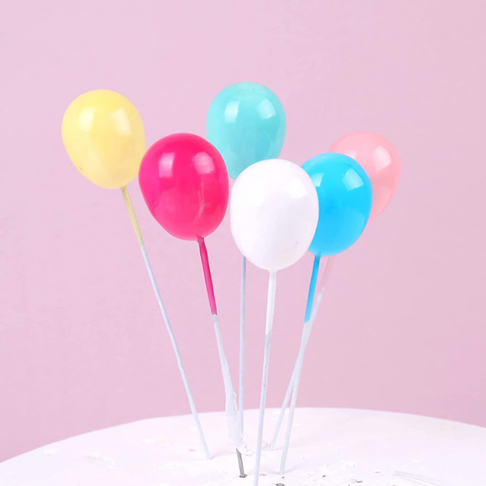 Poze Set de 15 decoratiuni pentru decorare tort 26 de ani Ouceanwin, multicolor, plastic/hartie